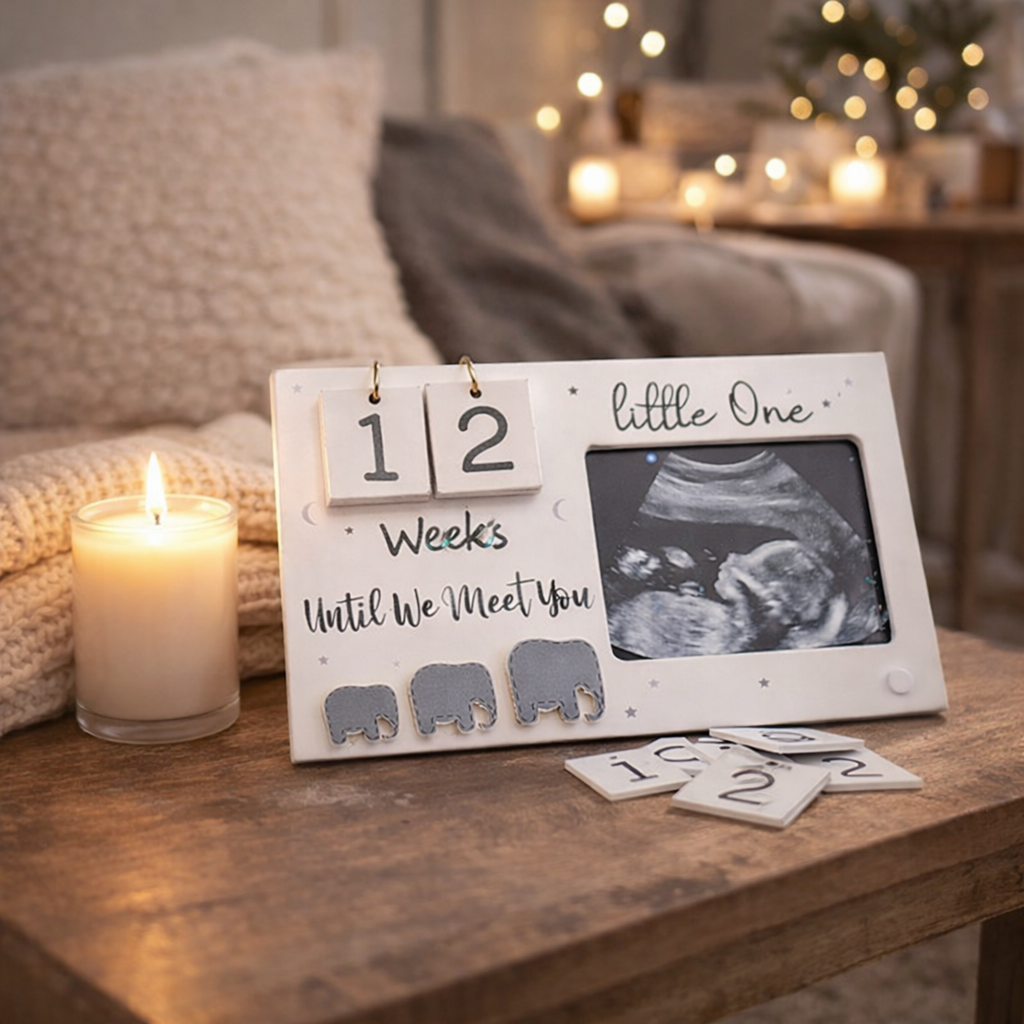 Pregnancy Ultrasound Frame with Weekly Countdown