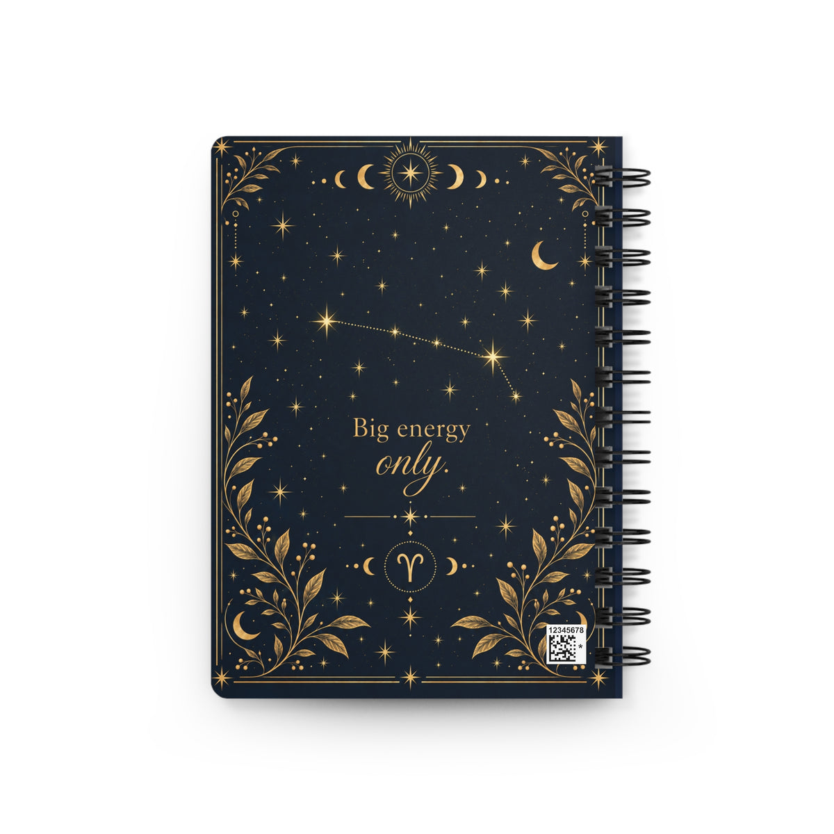 Aries Spiral Journal – Gold Zodiac Journal (Mar 21 to Apr 19)