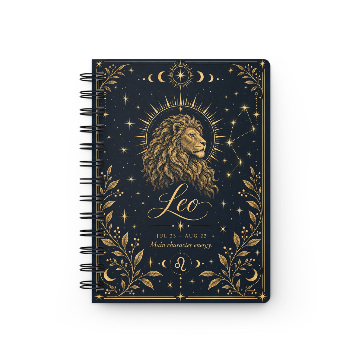 Leo Spiral Journal — Gold Zodiac Journal (Jul 23 – Aug 22)