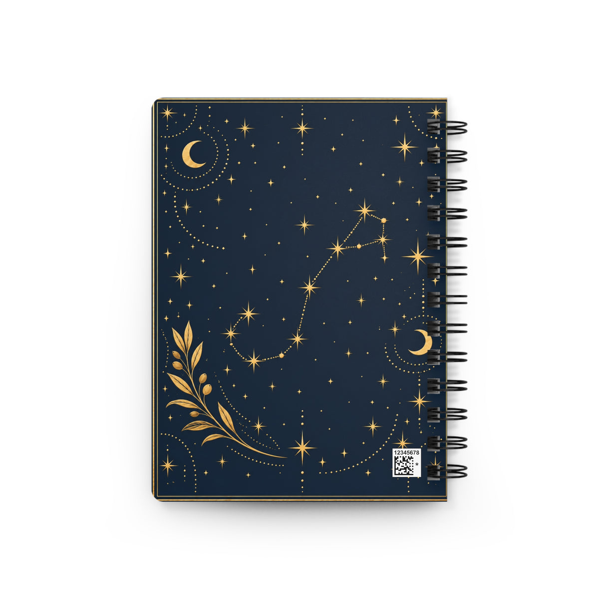 Scorpio Spiral Notebook — Gold Zodiac Journal (Oct 23–Nov 21)