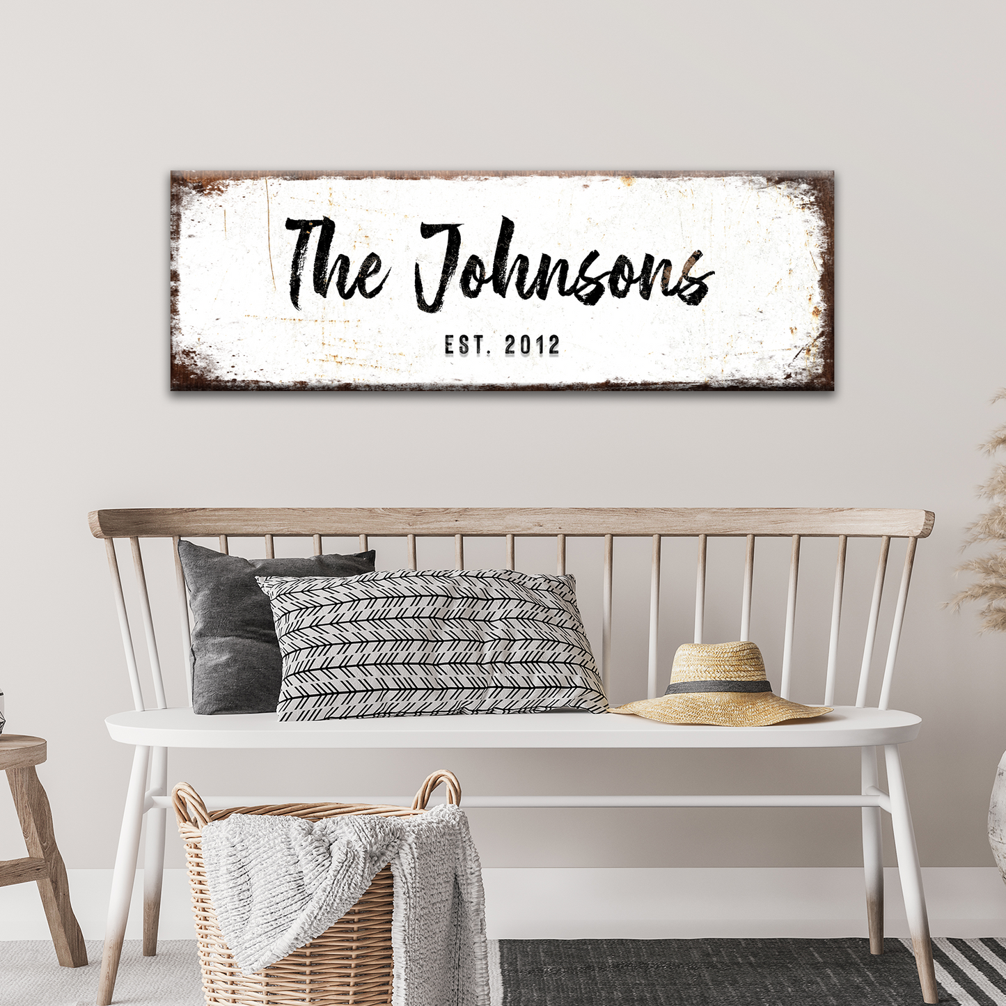Rustic Family Name Sign