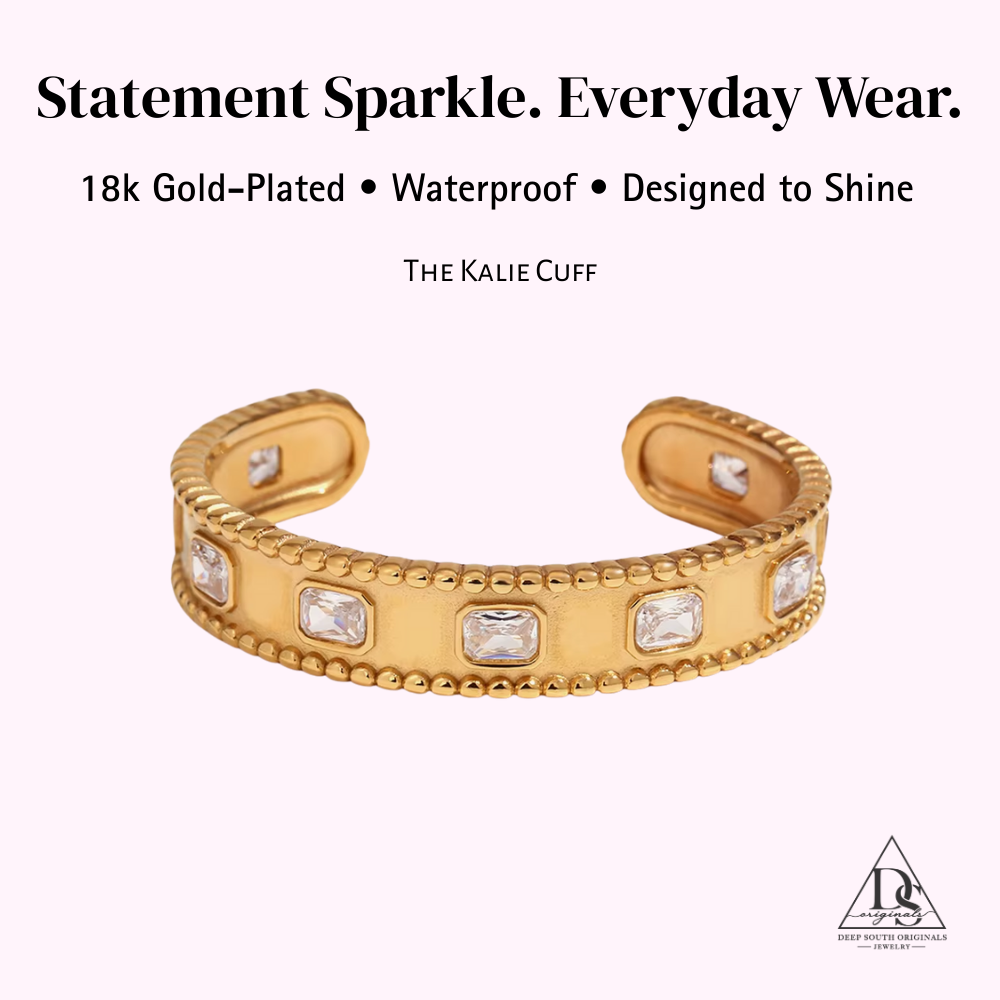 Kalie Cuff Bracelet 18K Gold Non Tarnish