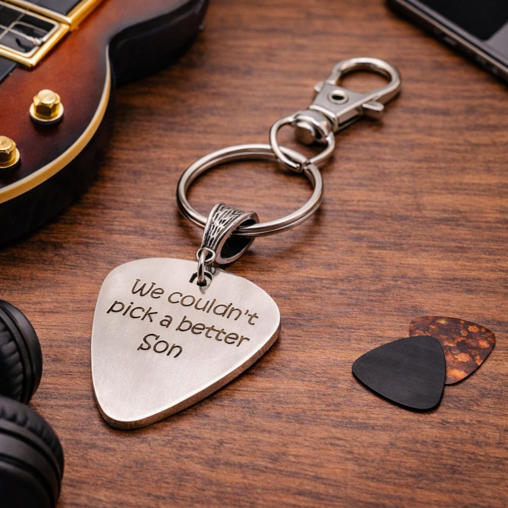 We Couldn't Pick A Better Son Stainless Steel Engraved Keychain Gift From Parents Son Gift Keepsake From Mom And Dad